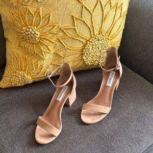 Steve Madden Nude Block Heel Sandals